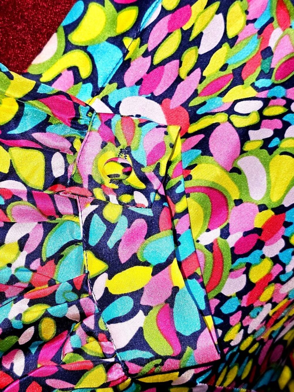 Lilly Pulitzer Women's Silk Booty Caw Print Long Sleeves Tunic Dress Sz 2 2566 - Picture 9 of 11